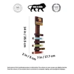 Happy Elephants Stripped Key Hangers (14x7x2) - Image 3