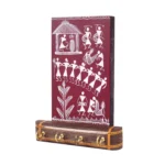 Warli Melody Key Holder in Red - Image 2