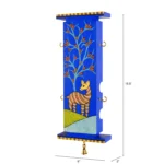 Indigo Deer Delight: Handcrafted Key Hanger for Artful Entryways and Organized Keys - Image 2