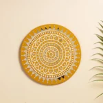 Mirror Work Lipan Art Wall Frame (14 x 14 in) - Image 2