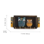 In-key-genius" - Madhu Bani Hand-Painted Key Holder in Sheesham & Teak Wood (6 Hooks) - Image 5