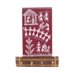 Warli Melody Key Holder in Red