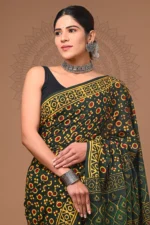Hand Block Printed Soft & Pure Cotton Saree