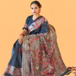 My Handicraft India's Handpainted Madhubani Tussar Silk Saree