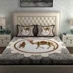 Jaipuri 100% Cotton Double Size Bedsheet with 2 Pillow Cover - Image 3
