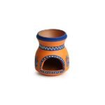 Handcrafted Terracotta Handpainted Scented Oil Burner Aroma Diffuser - Image 2