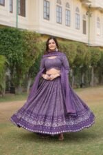 Premium Exquisite Faux Georgette adorned with heavy sequins embroidery Lehenga Choli - Image 3