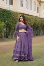 Premium Exquisite Faux Georgette adorned with heavy sequins embroidery Lehenga Choli - Image 10