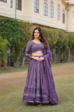 Premium Exquisite Faux Georgette adorned with heavy sequins embroidery Lehenga Choli - Image 7