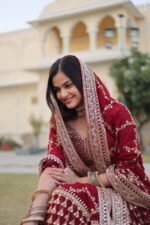 Premium Faux Blooming adorned with heavy sequins and intricate zari embroidery Lehenga Choli - Image 9