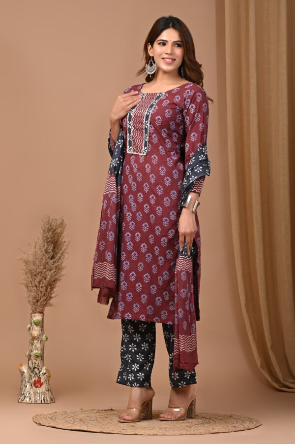 3 Piece Stitched KurtiPantDupatta Suit 50 scaled