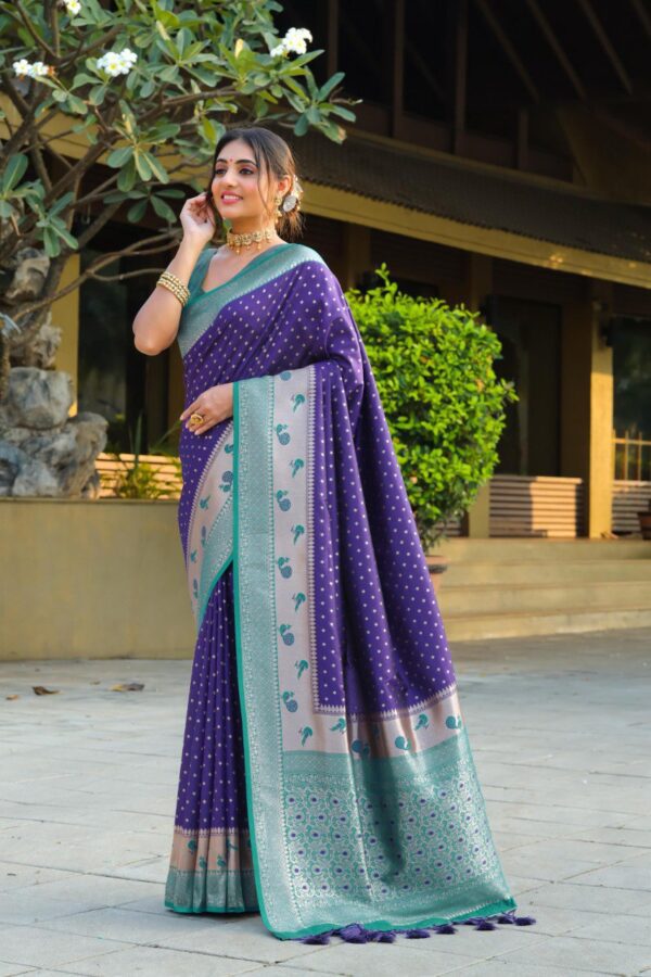 Banarasi soft silk paithani saree 13