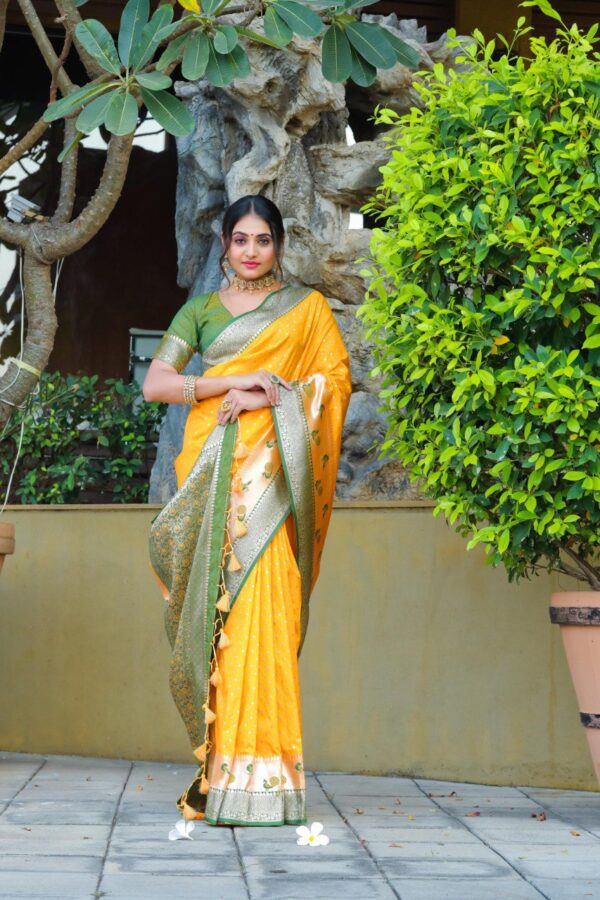 Banarasi soft silk paithani saree 17