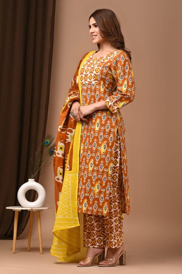 Designer Pure Hand Block Printed 3 Piece Stitched Suits 22