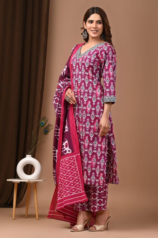 Designer Pure Hand Block Printed 3 Piece Stitched Suits 25