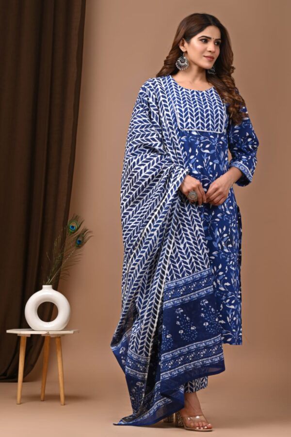 Designer Pure Hand Block Printed 3 Piece Stitched Suits 39