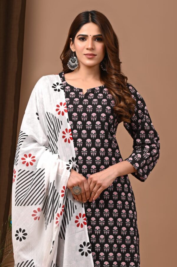 Designer Pure Hand Block Printed 3 Piece Stitched Suits 50