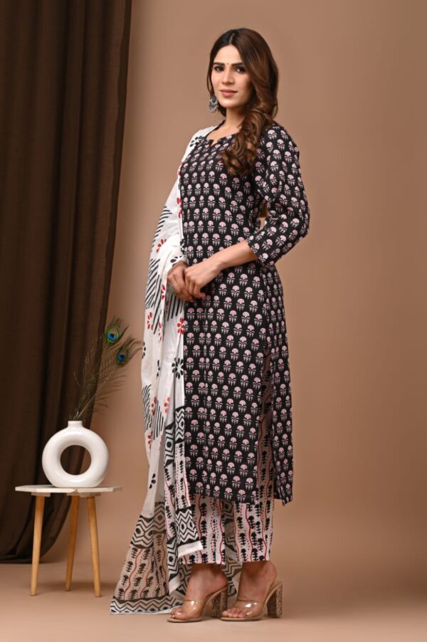 Designer Pure Hand Block Printed 3 Piece Stitched Suits 53