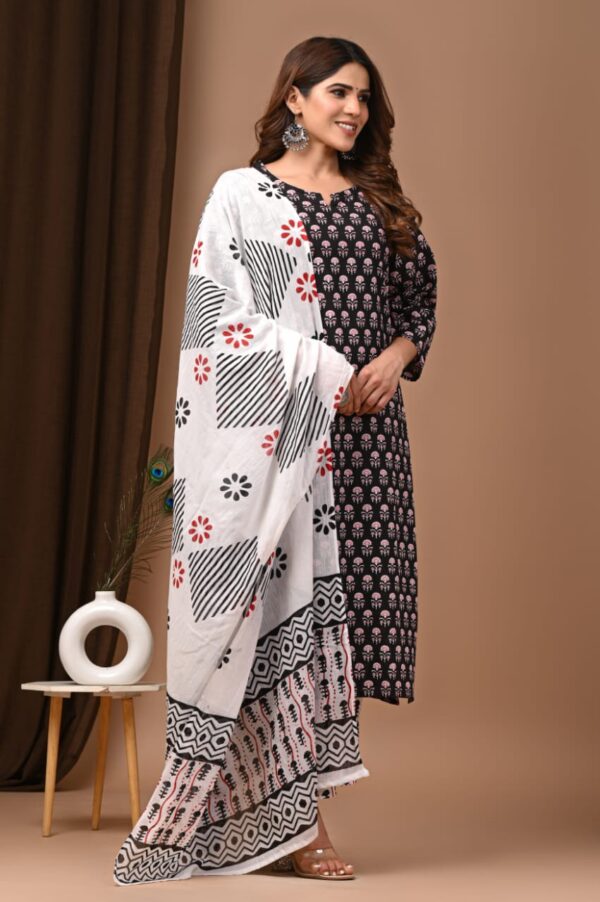 Designer Pure Hand Block Printed 3 Piece Stitched Suits 54