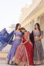 Elegant Designer Pure Viscose Jacquard Lehenga Choli Set - Image 5