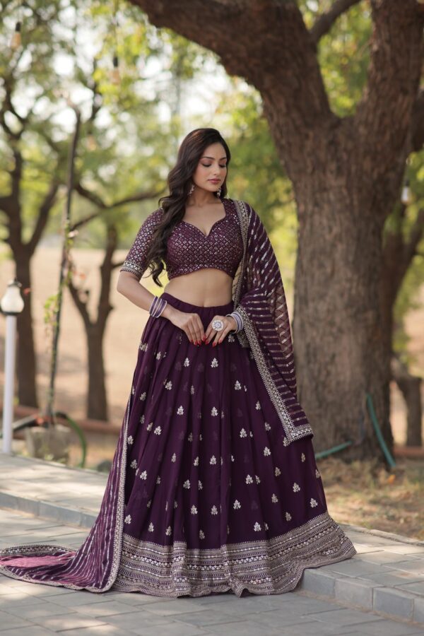 Faux Blooming Lehenga Choli Set myhandicraftindia 1