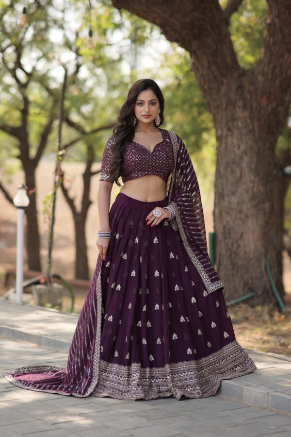 Faux Blooming Lehenga Choli Set myhandicraftindia 11