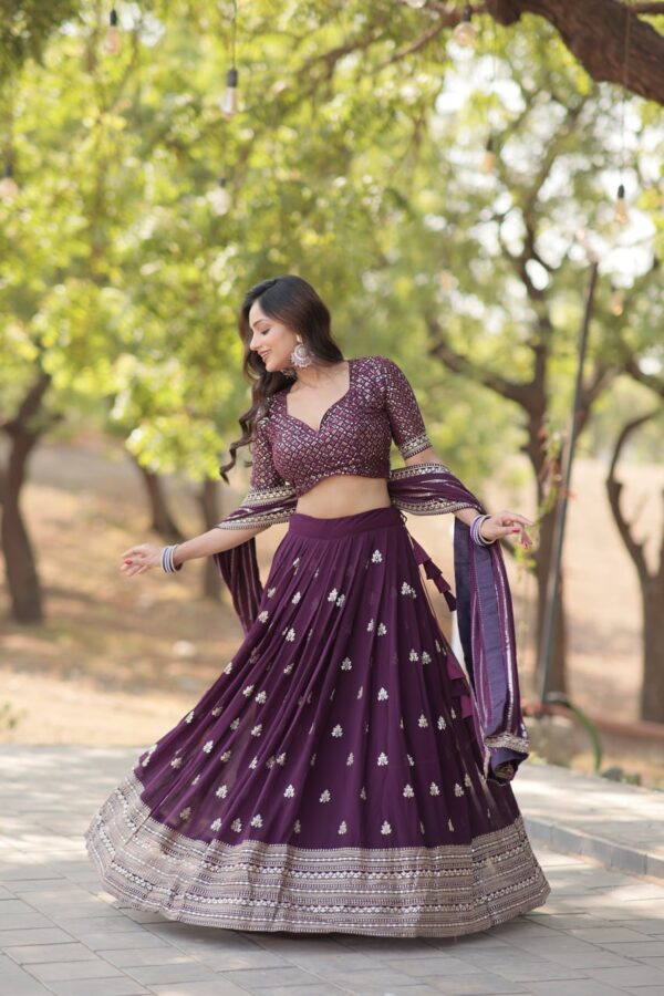 Faux Blooming Lehenga Choli Set myhandicraftindia 14