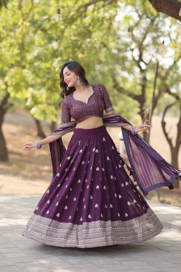 Faux Blooming Lehenga Choli Set myhandicraftindia 17