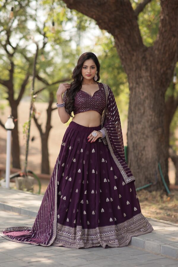 Faux Blooming Lehenga Choli Set myhandicraftindia 6