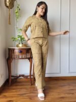 Women Designer New and Trendy Hand Block Printed Co-Ord Set Collection - Image 4