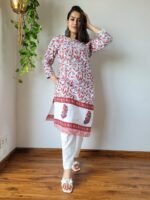 NEW EXCLUSIVE COLLECTION OF HAND BLOCK PRINTED COTTON KURTIS WITH TYI WORK - Image 2