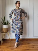 NEW EXCLUSIVE COLLECTION OF HAND BLOCK PRINTED COTTON KURTIS WITH PANT
