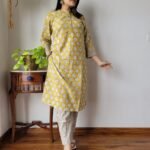 NEW EXCLUSIVE COLLECTION OF HAND BLOCK PRINTED COTTON KURTIS WITH PANT