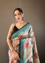 Embrace Timeless Elegance with Our Silk Kalamkari Print Saree - Perfect for All Occasions! - Image 3