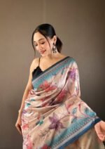 Embrace Timeless Elegance with Our Silk Kalamkari Print Saree - Perfect for All Occasions! - Image 2