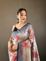 Embrace Timeless Elegance with Our Silk Kalamkari Print Saree - Perfect for All Occasions!