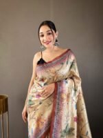 Embrace Timeless Elegance with Our Silk Kalamkari Print Saree - Perfect for All Occasions! - Image 6