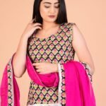 Designer Handblock Bagru Printed Lehenga Choli/Chania Choli