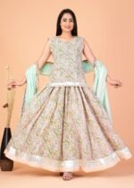 Designer Handblock Bagru Printed Lehenga Choli/Chania Choli - Image 6