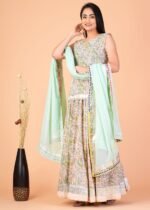 Designer Handblock Bagru Printed Lehenga Choli/Chania Choli - Image 4