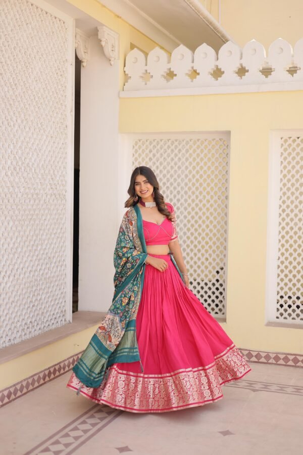 Viscose Lehenga Choli with Gajji Silk Dupatta 11 scaled