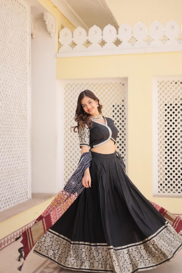 Viscose Lehenga Choli with Gajji Silk Dupatta 5 scaled
