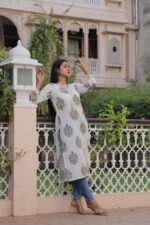 NEW EXCLUSIVE COLLECTION OF HAND BLOCK PRINTED COTTON KURTIS - Image 5