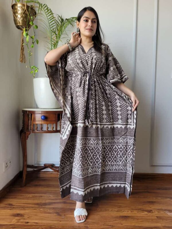 long block print kaftan 16