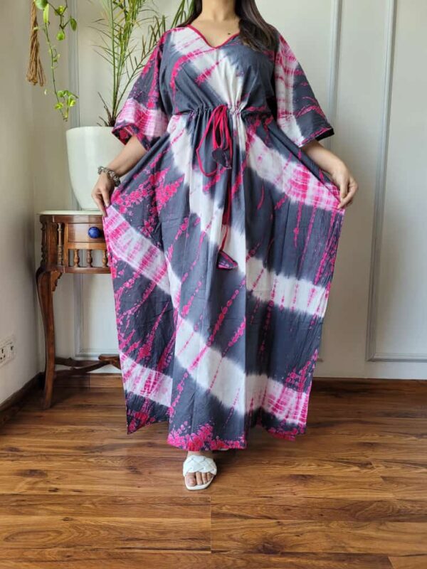 long block print kaftan 5