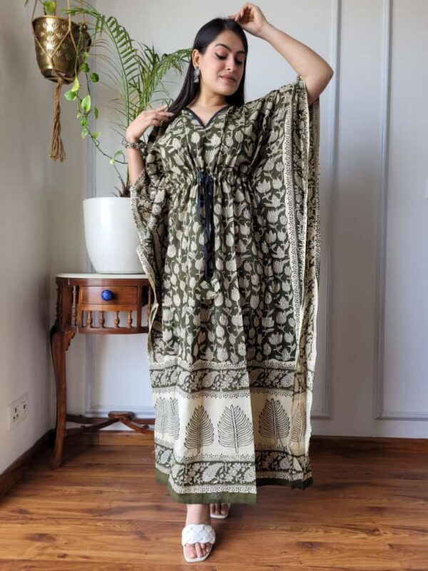 long block print kaftan 53