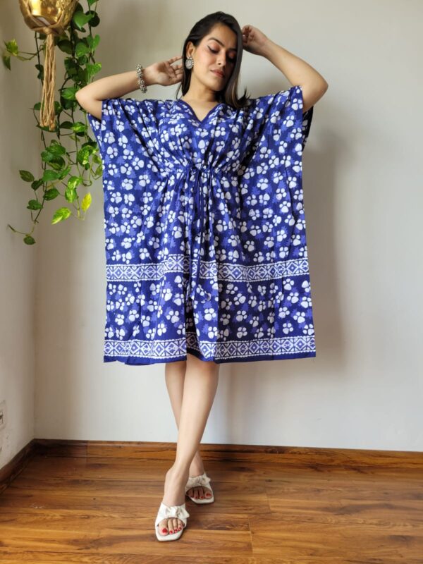 short handblock print kaftan 3