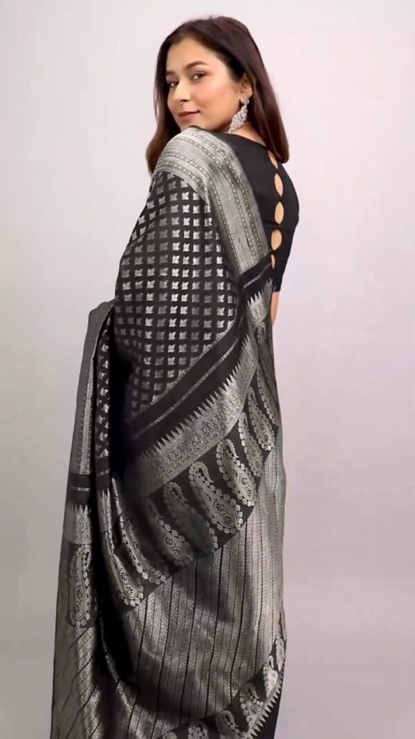 BANARASI SAREE BLACK 5