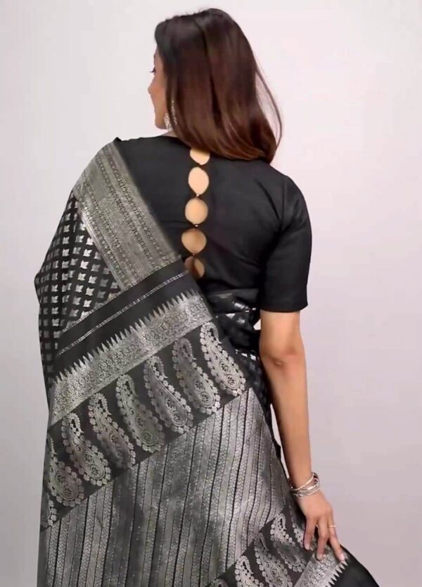 BANARASI SAREE BLACK 6