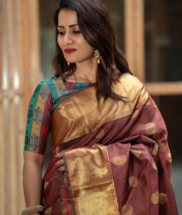 BANARASI SILK MAROON 12